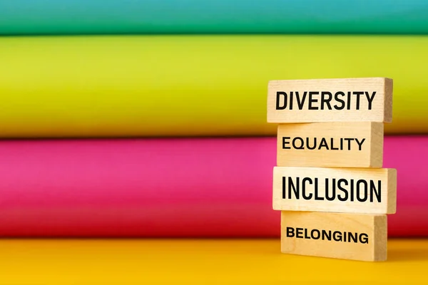 Dei Symbol Vielfalt Gleichberechtigung Inklusion Teambildung Unternehmen Akzeptanz Von Arbeitgeberunterschieden — Stockfoto
