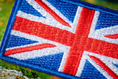Dünyanın arka planına karşı Büyük Britanya 'nın sembolü. Büyük Britanya ve genel olarak İngiliz halkını ilgilendiren küresel bir iş kavramı