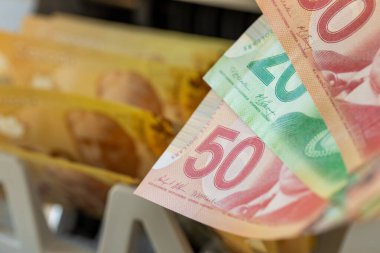 Kanada parası, Kanada doları, finansal iş konsepti