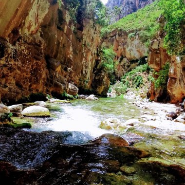 Şef Chaouen dağları arasında bir vadi.