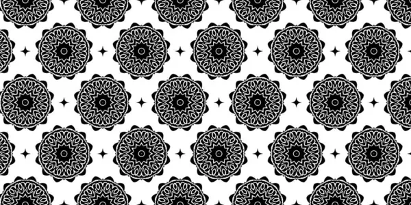 Marka, ürün, hediye veya kart arkaplanı için basit geometrik süslemeleri olan kusursuz siyah ve beyaz desenli. vektör illüstrasyonu.