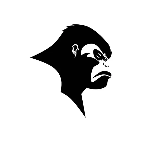 King Kong baş çizim vektörü illüstrasyonu