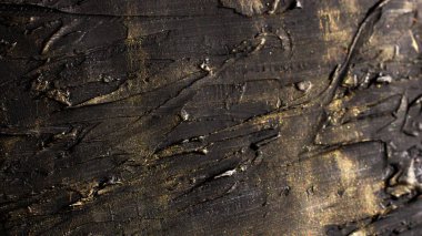 Microtexture black textural stripes with golden plating