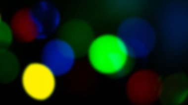 Blurred Colored Christmas Light