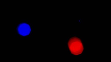 Red and Colorful Circle Bokeh Light