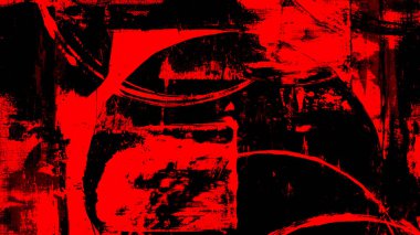 Abstract red and black background. Circles, lines, waves, stripes, strokes, paints, canvas. Canvas. Ukraine, war, colors. Bicolor. Passion, sex, blood, murder, crime, affect.