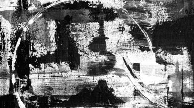 Abstract white and black background. Circles, lines, waves, stripes, strokes, paints, canvas. Canvas. Black and white. Abstraction, grey, white, black.