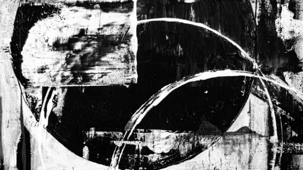 Abstract white and black background. Circles, lines, waves, stripes, strokes, paints, canvas. Canvas. Black and white. Abstraction, grey, white, black.