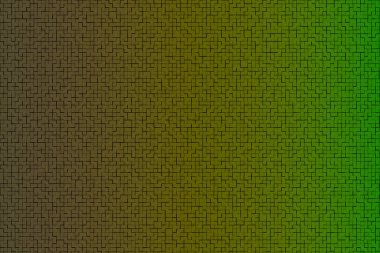 Green background with geometric lines in the form of rectangles and squares.