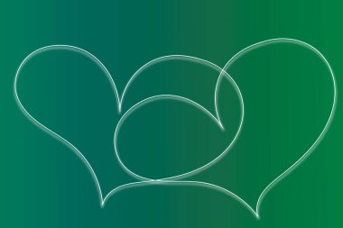 Multicolored nude background with heart shape.