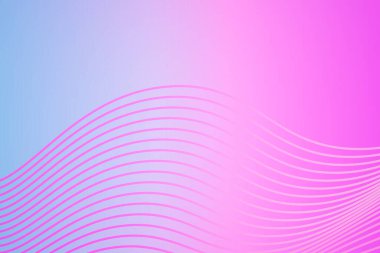 Colored background with flying waves geometric lines.