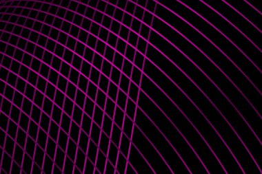 Colored background with flying waves geometric lines.