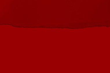 Torn red paper with shadow. Contrast. isolated.