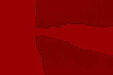 Torn red paper with shadow. Contrast. isolated.