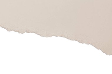 Ripped beige paper. Nude. Contrast. isolated.