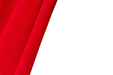 Red fabric texture background. Smooth elegant red silk texture, Red silk texture cloth background, red fabric on a white background