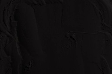 Sülfür tozu, toprak, gölgeler, doku. Derin karanlıktan soyut korkuya, koyu renk soyut doku arka plan, koyu beton zemin veya eski grunge arka plan.