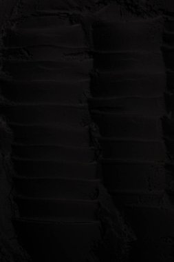 Sülfür tozu, toprak, gölgeler, doku. Derin karanlıktan soyut korkuya, koyu renk soyut doku arka plan, koyu beton zemin veya eski grunge arka plan.