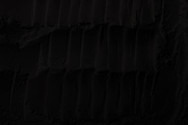 Sülfür tozu, toprak, gölgeler, doku. Derin karanlıktan soyut korkuya, koyu renk soyut doku arka plan, koyu beton zemin veya eski grunge arka plan.