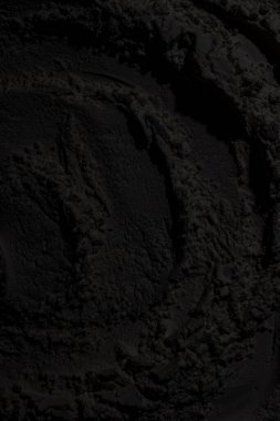 Sülfür tozu, toprak, gölgeler, doku. Derin karanlıktan soyut korkuya, koyu renk soyut doku arka plan, koyu beton zemin veya eski grunge arka plan.