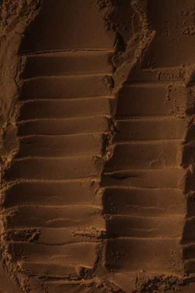 Overfladen Sand Ler Jord Hjulbuler Dækmærker Kratere Depressioner Buler Mars - Stock-foto
