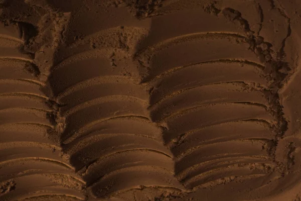 Επιφάνεια Της Άμμου Του Πηλού Της Γης Τραύματα Τροχών Σημάδια — Φωτογραφία Αρχείου