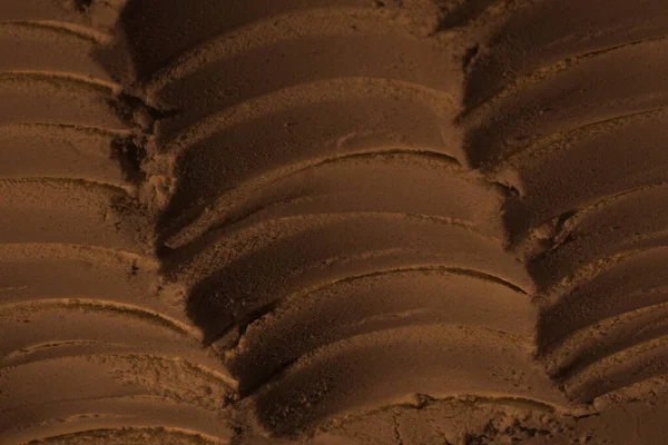 Het Oppervlak Van Zand Klei Aarde Wieldeuken Bandensporen Kraters Depressies — Stockfoto