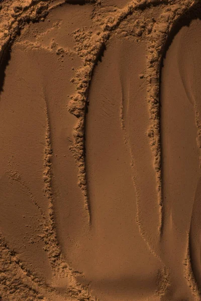 Superfície Areia Argila Terra Rodas Amassadas Marcas Pneus Crateras Depressões — Fotografia de Stock
