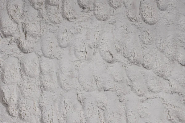 小麦粉 白い砂の質感 膨らみ デンツ インプリント クレーター — ストック写真