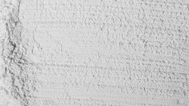 Toz dokusu, un, kum. - Beyaz. Çizgiler, çizgiler. Kalıplı, çatlak. - Beyaz. Banner, reklamcılık. Boşluk. Bir yazı için..