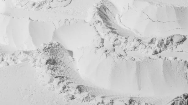 Texture Polvere Farina Sabbia Bianco Strisce Linee Onde Montagne Depressione — Foto Stock