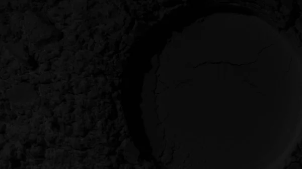 Textura Preta Fundo Escuro Areia Carvão Ondas Linhas Círculos Montanhas — Fotografia de Stock