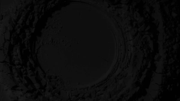 Black Texture Dark Background Sand Powder Coal Waves Lines Circles — Stock Photo, Image