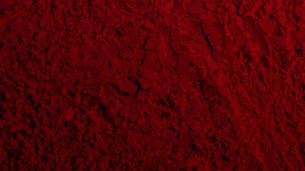 Kırmızı doku. Barut arkaplanı. Pedra, kum. Kırmızı renk. Koyu kırmızı. Yoğun koyu kırmızı. Çatlaklar, dalgalar, çizgiler, daireler, depresyonlar. Dışbükey. Afiş, reklam, yazı için.