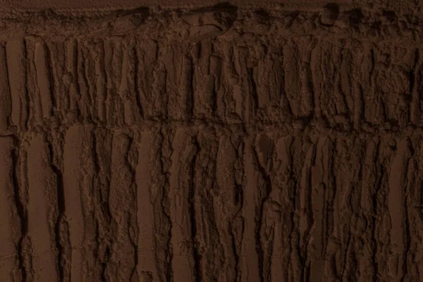 Texture Argilla Sabbia Terra Marrone Contesto Spaccati Crepe Onde Montagne — Foto Stock
