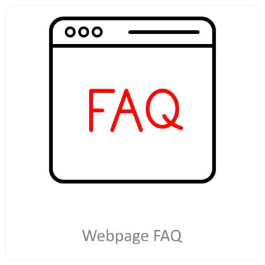 Web sayfası Faq ve Web Simgesi Kavramı