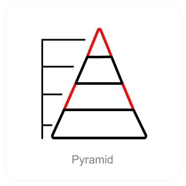 Piramit ve diyagram simgesi kavramı