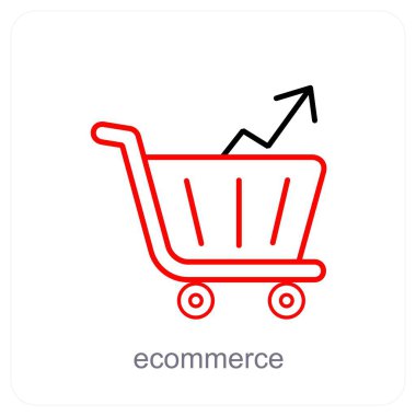 E ticaret ve alışveriş ikonu konsepti