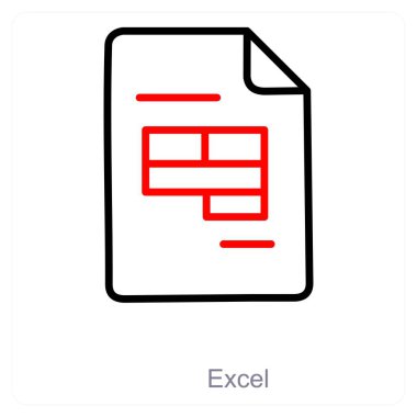 Excel ve dosya simgesi kavramı