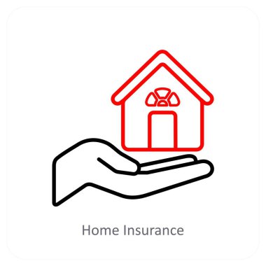 Ev Sigortası ve sigorta ikonu kavramı