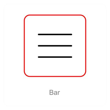 Bar ve iş simgesi kavramı