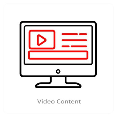 Video İçeriği ve Pazarlama simgesi kavramı
