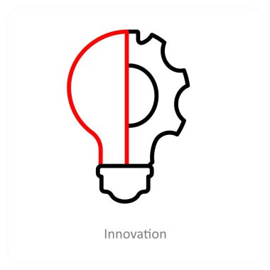 Yenilik ve fikir simgesi konsepti