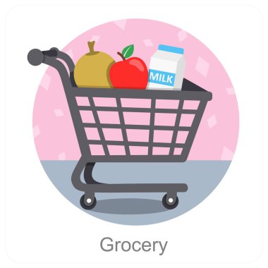 Market ve alışveriş simgesi kavramı