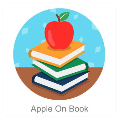 Apple On Book simgesi konsepti
