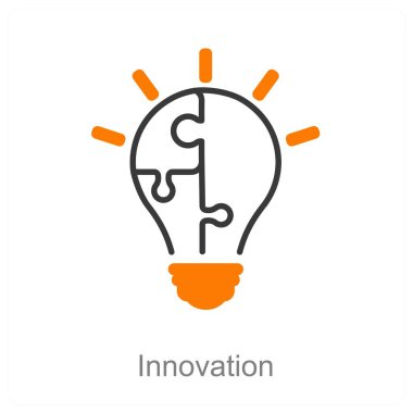 Yenilik ve fikir simgesi konsepti