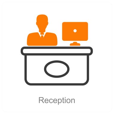 Resepsiyon ve ofis simgesi kavramı