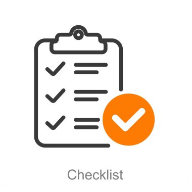 Denetim listesi ve liste simgesi konsepti