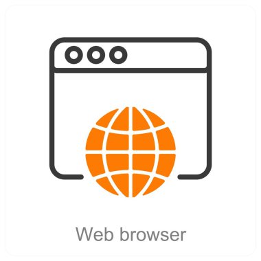 Web Tarayıcı ve İnternet simgesi kavramı
