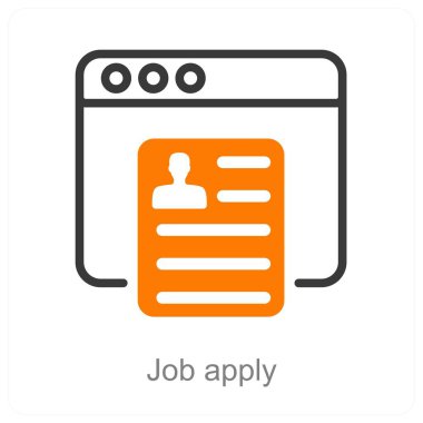 İş Uygula ve Uygulama simgesi konsepti